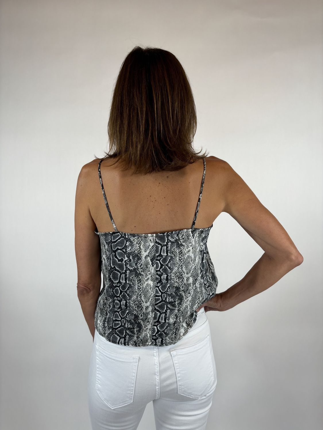 SILK SNAKE SKINNY TANK