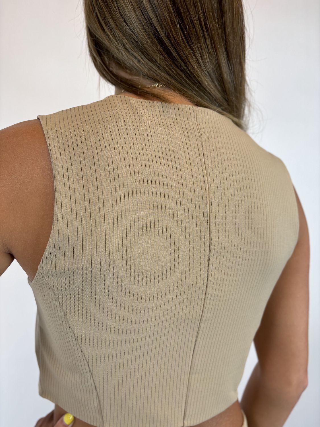 PIN STRIPE SUIT VEST