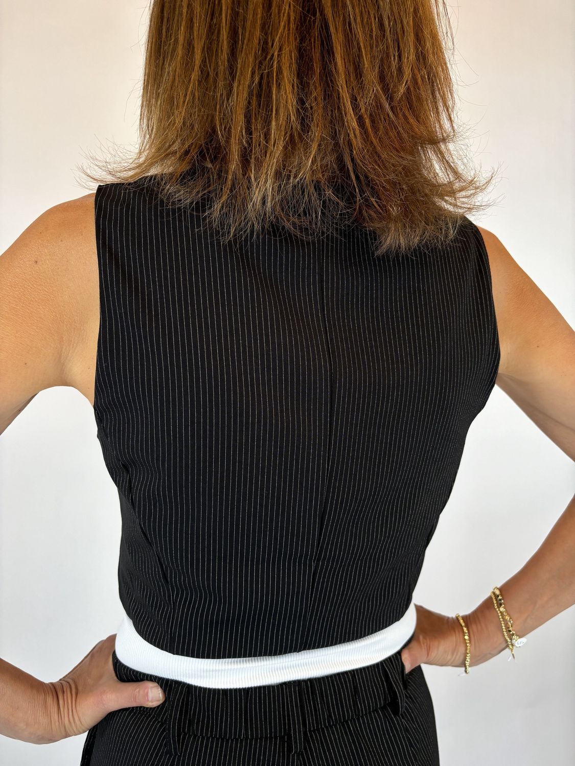 PIN STRIPE SUIT VEST