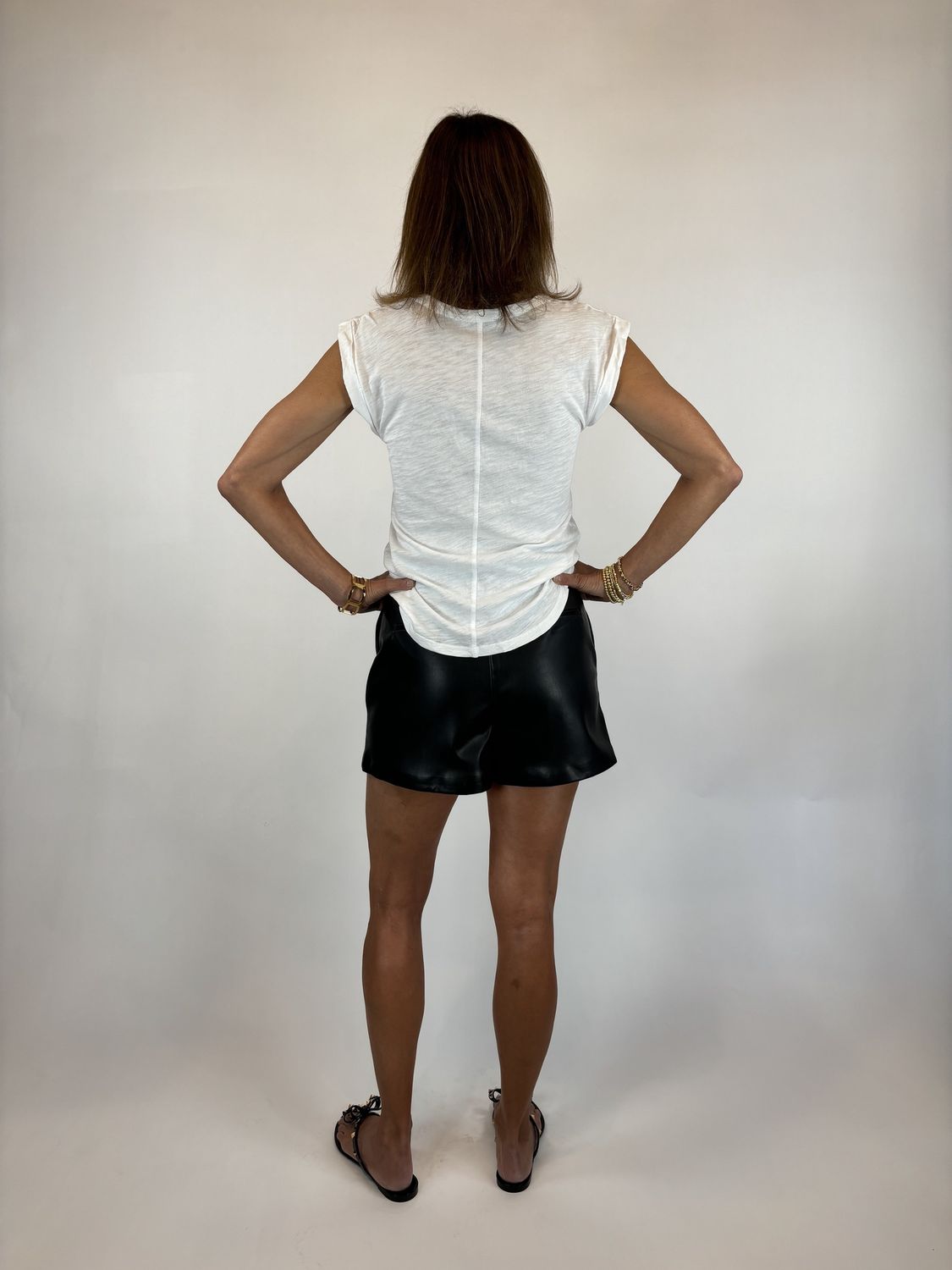 PU BLACK SHORTS