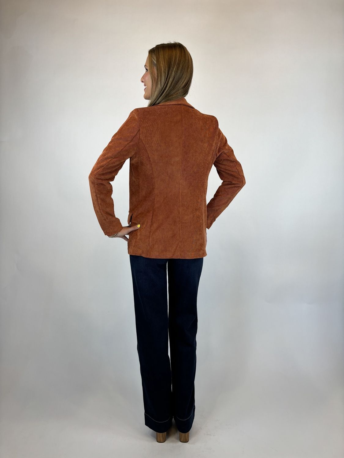 CORDUROY BUTTON BLAZER