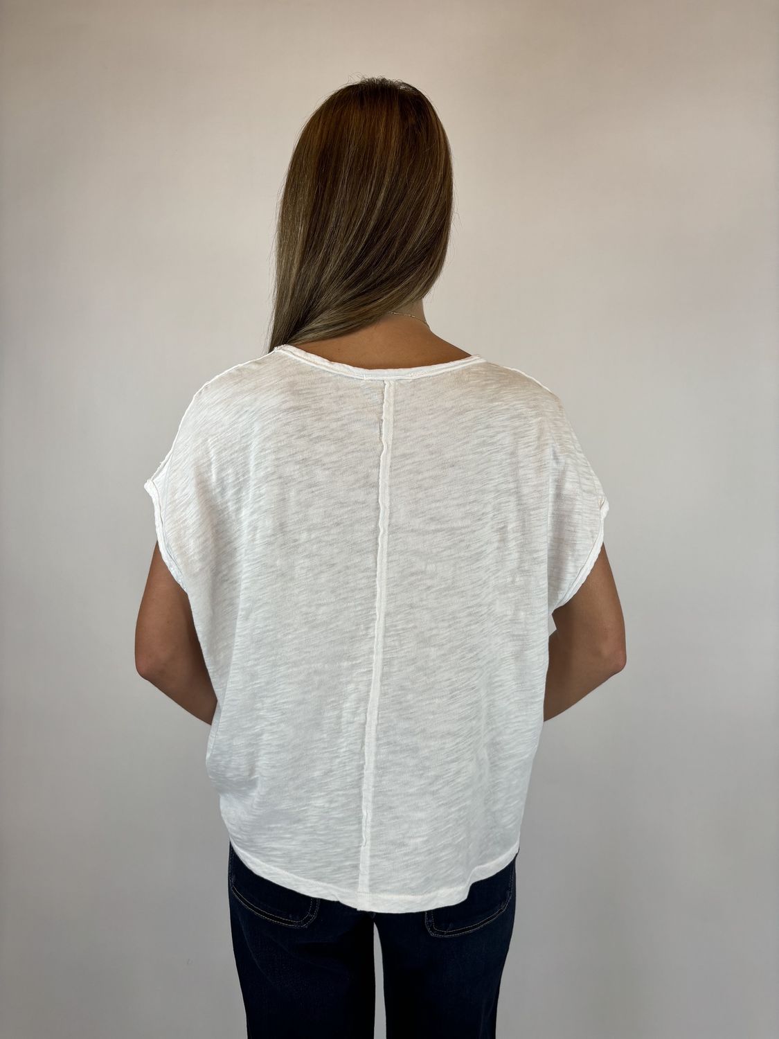BASIC SCOOP NECK T-SHIRT