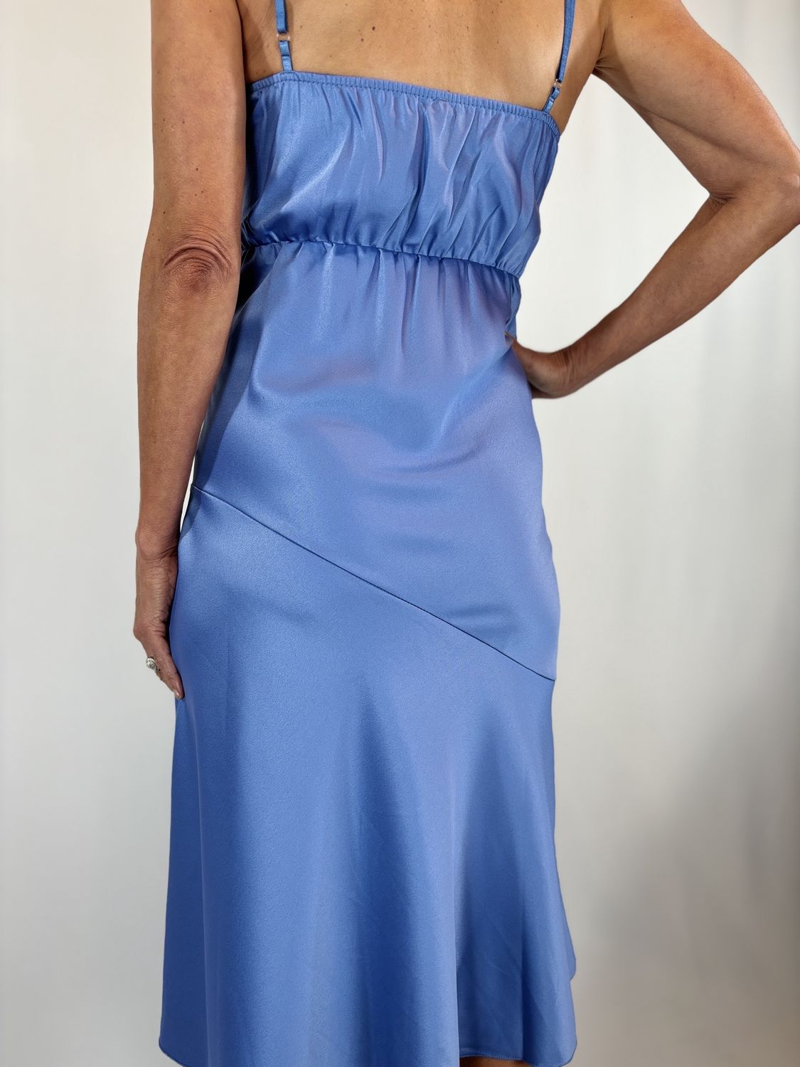 SLIP DRESS DENIM