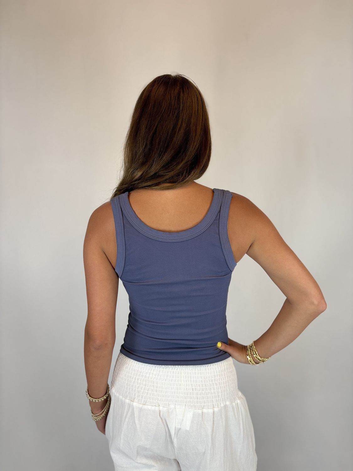 REVERSIBLE RIBBED TANK TOP