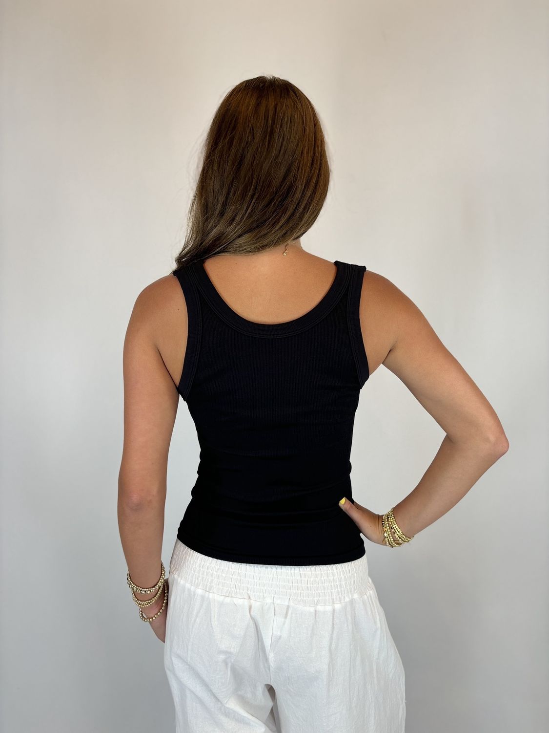 REVERSIBLE RIBBED TANK TOP
