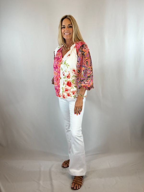 MULTI PATTERN BLOUSE