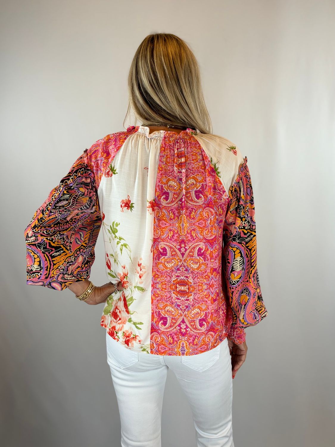 MULTI PATTERN BLOUSE