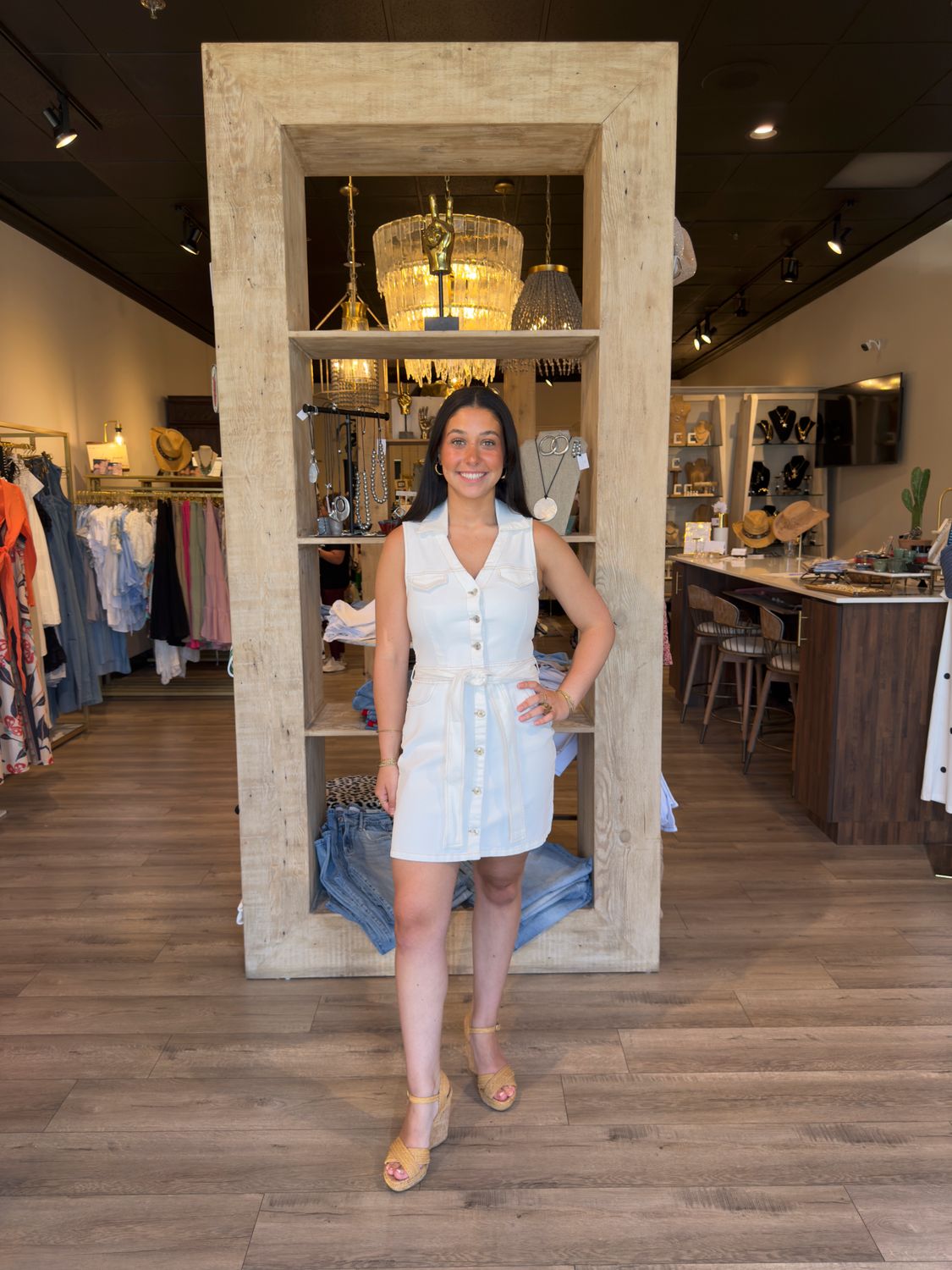 DENIM SHORT DRESS