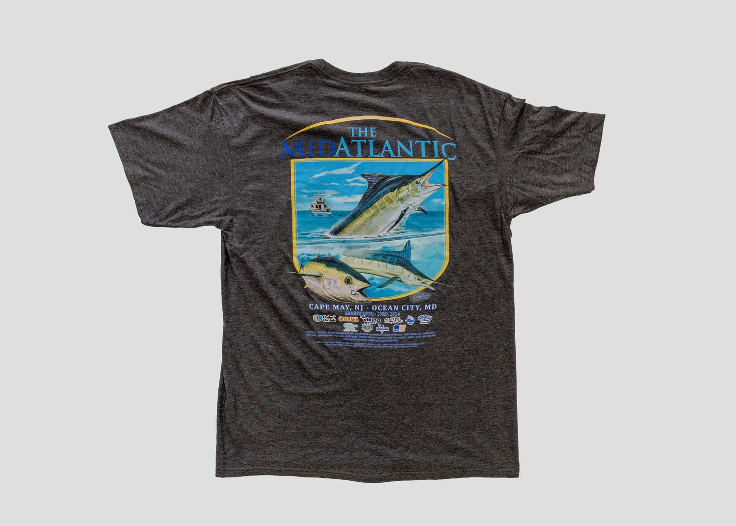 MidAtlantic Short Sleeve Tee 2024, Color: Charcoal Heather - No Chest Pocket, Size: Small