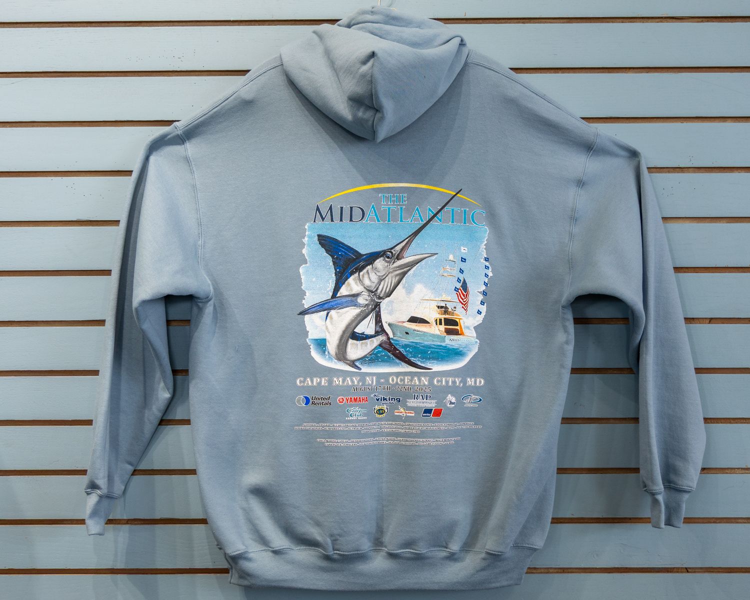 MidAtlantic Hoodie 2025, Size: Small, Color: Stonewash Blue