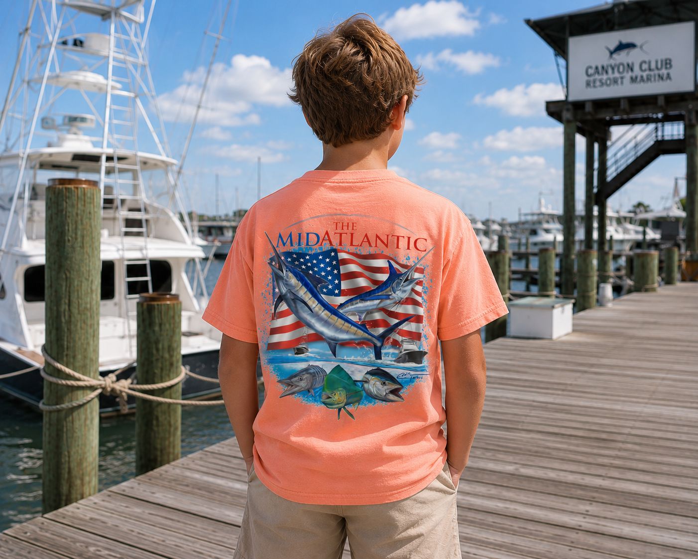 MidAtlantic Kids Tee 2026, Color: Melon, Size: Medium