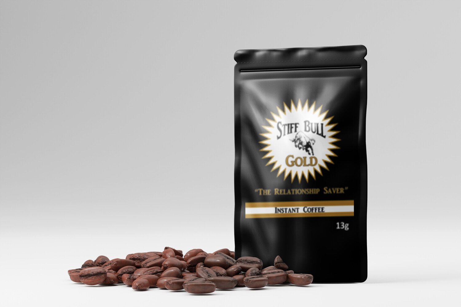 3 Packs Stiff Bull GOLD Coffee