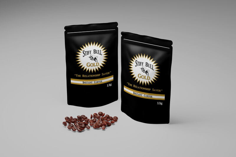 10 Packs Stiff Bull GOLD Coffee