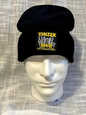 YinzerMOB Classic Logo Beanie with Fleece warmer 