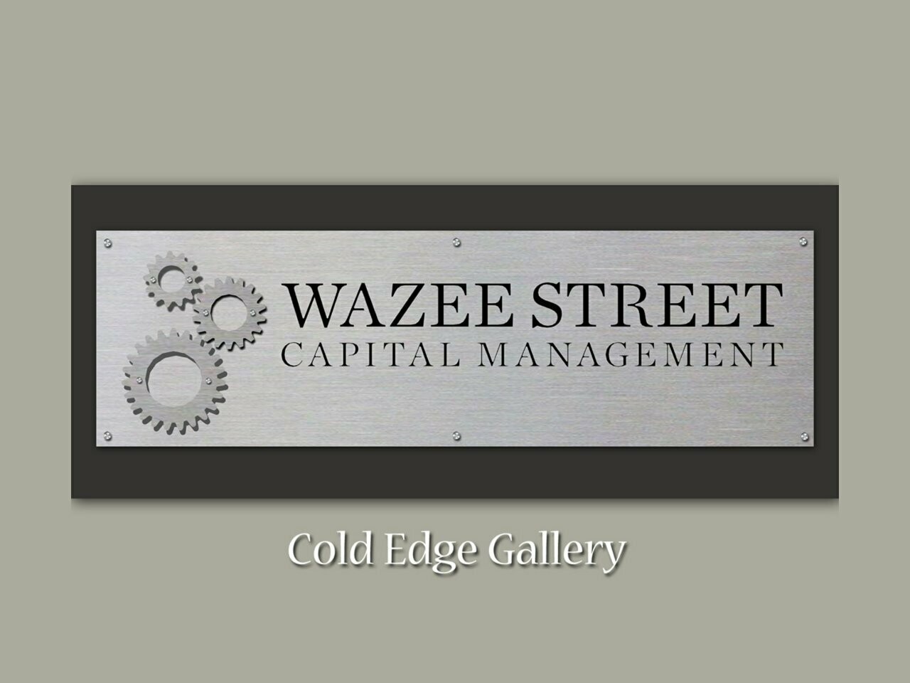 Custom Signs Example 2 Design - Cold Edge Gallery
