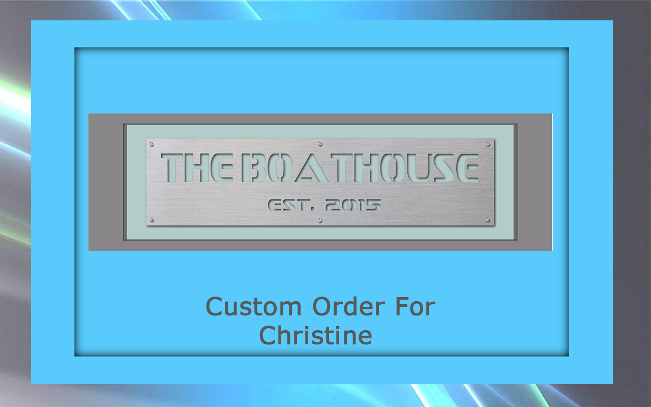 Custom order for Christine B.