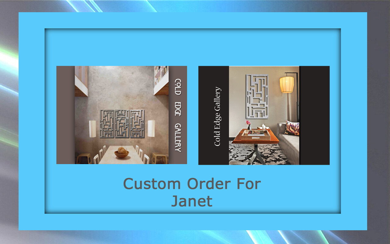 Custom order for Janet C.