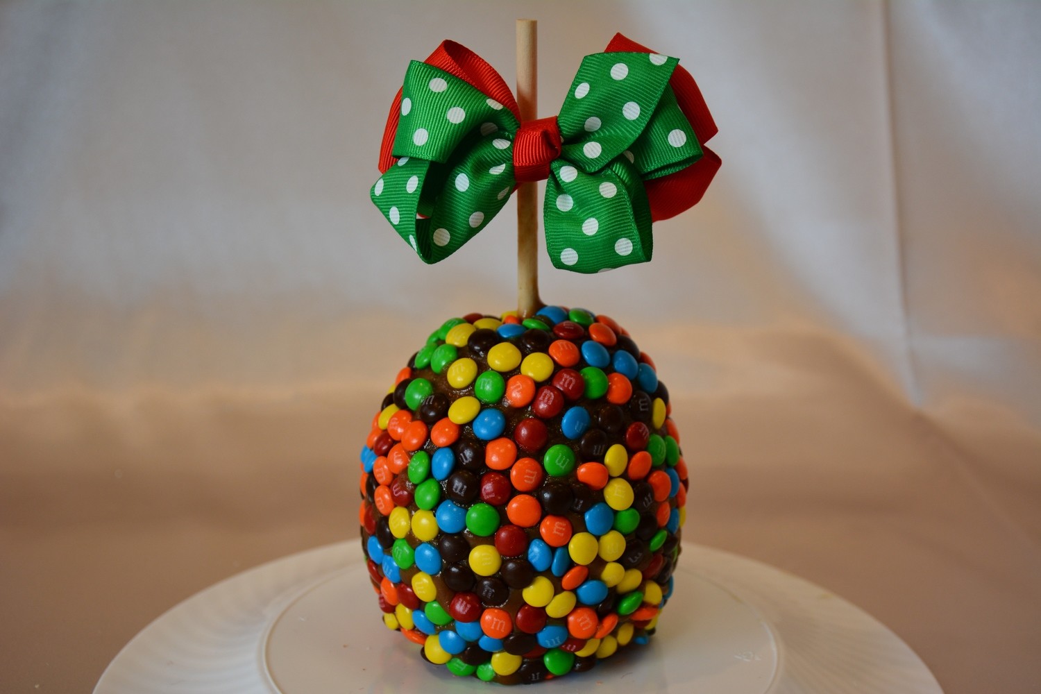 M&M Dipped Apple