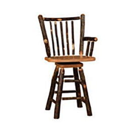 Stick Back Swivel Arm Barstool