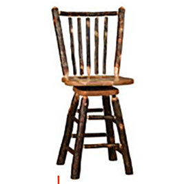 Stick Back Swivel Side Barstool