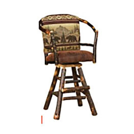 Hoop Swivel Barstool