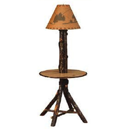 Round Table with Lamp &amp; Shade