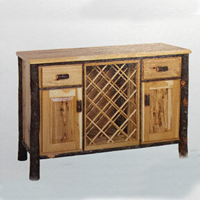 Wavy Edge Wine Cabinet
