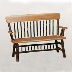 Oak Back Deacon Bench
