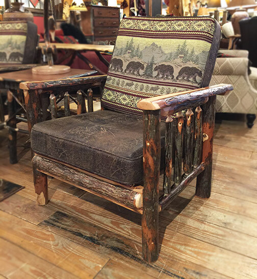 Chair w/Hickory Arms