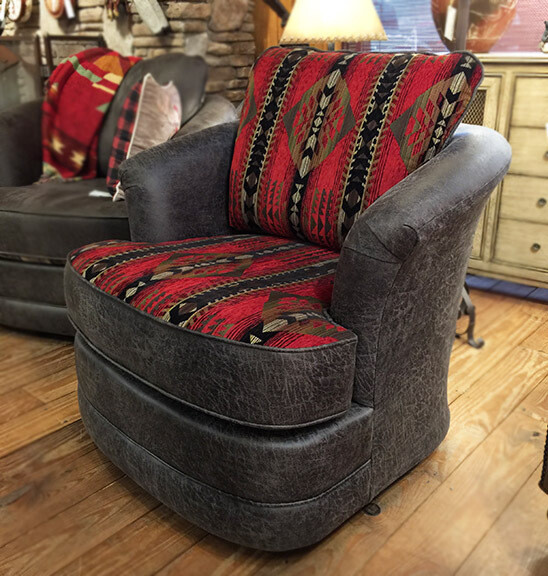 Swivel Glider Barrel Chair
