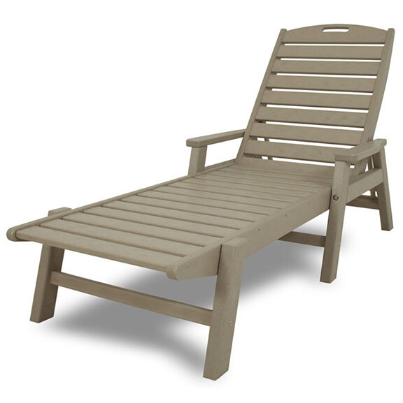 Nautical Chaise with Arms