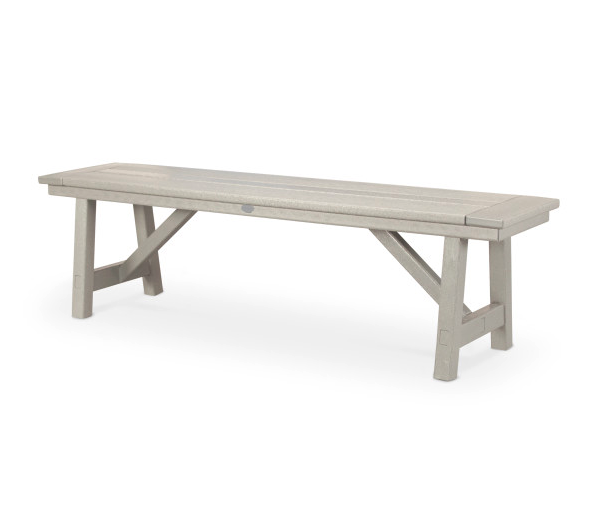 Rustic Farmhouse 60&quot; Backless Bench