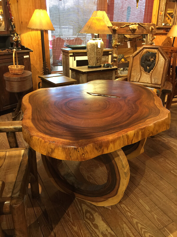 Oval Monkey Pod Table