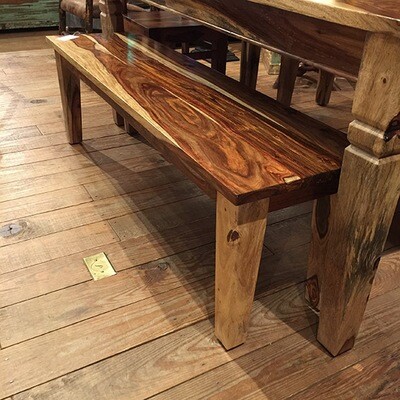 Rosewood Bench 58W 19H 16D