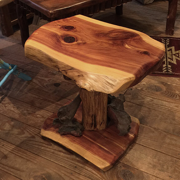 Cedar Slab Side Table