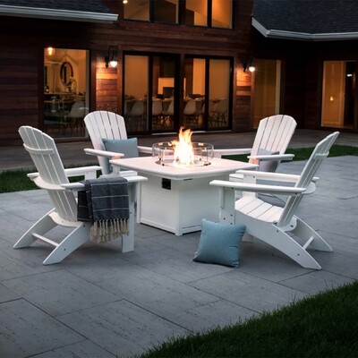 POLYWOOD® Square 42" Fire Pit Table