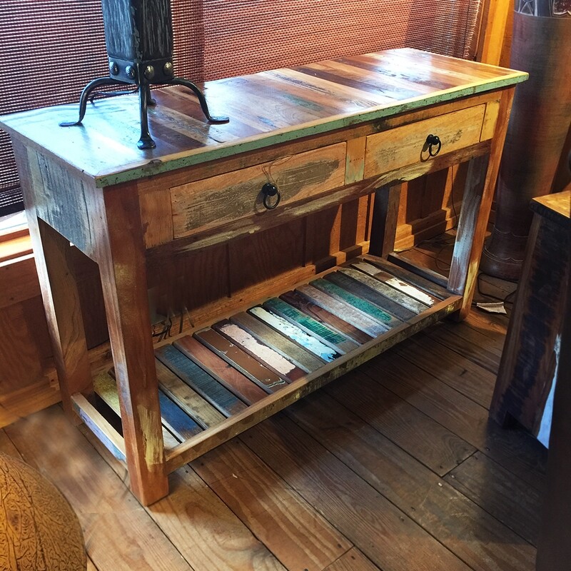 Reclaimed Wood Console Table