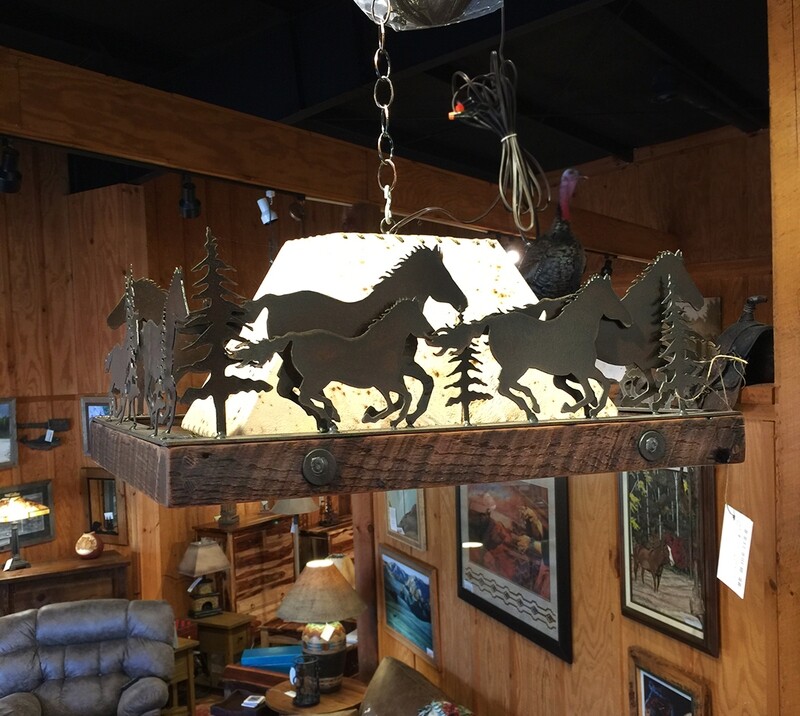 1 Light Rectangular Chandelier