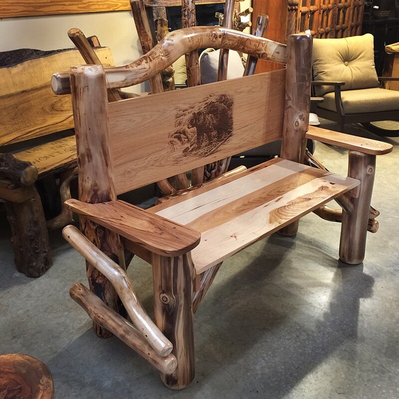 Aspen Park Bench w/Scene