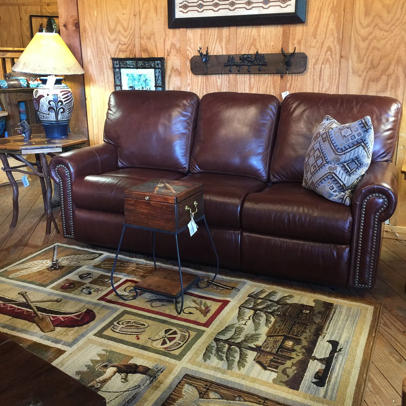 Fairmont 3C Reclining Sofa w/Navajo Pecan