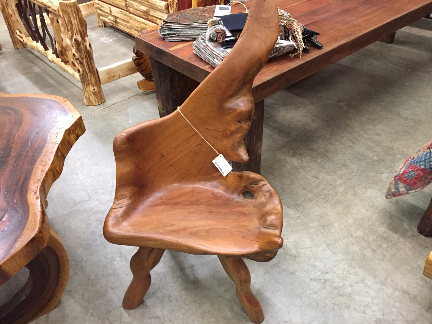 Small Teak Root Chair