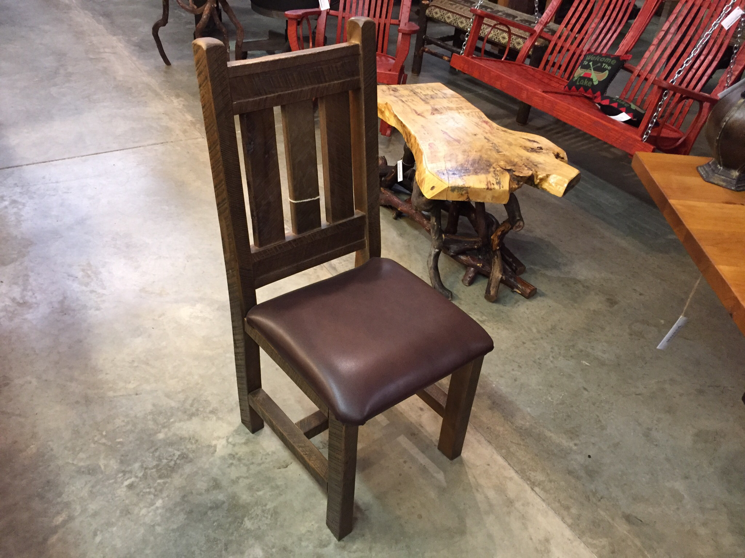Dining Chair with Leather Seats