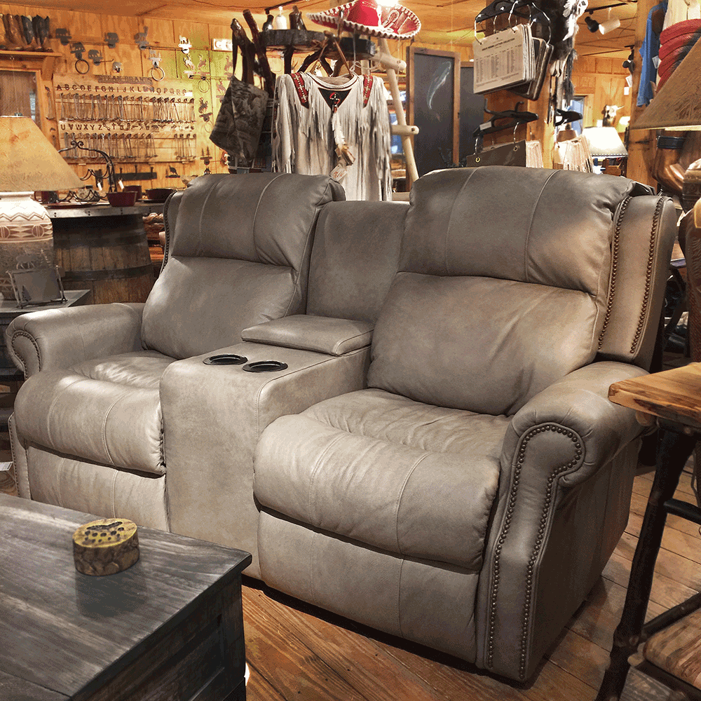 Power Reclining Love Seat w/Console