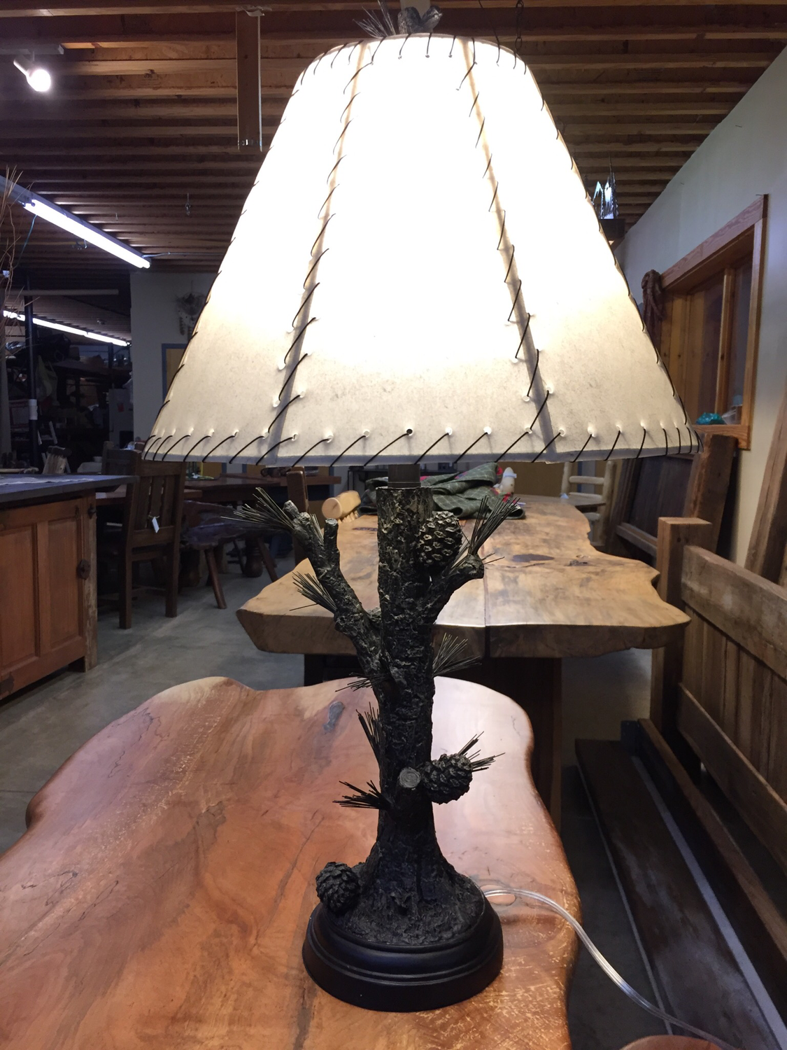 31"H Pinecone Table Lamp