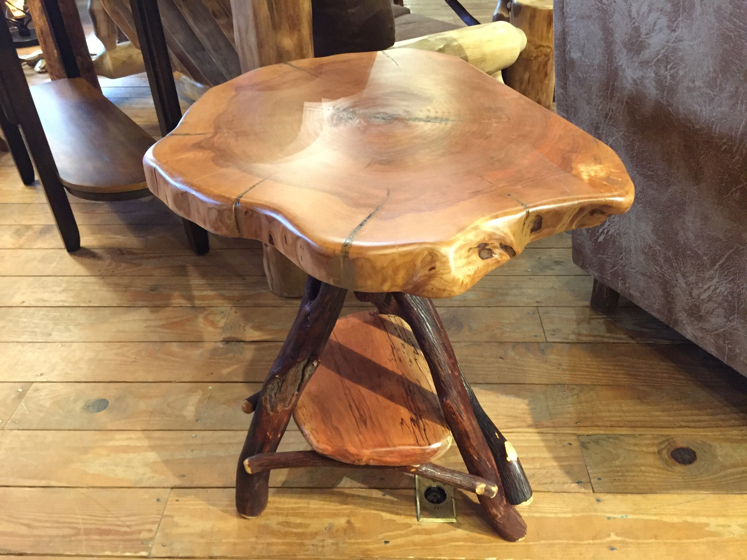 Cherry Top Large Tripod Table