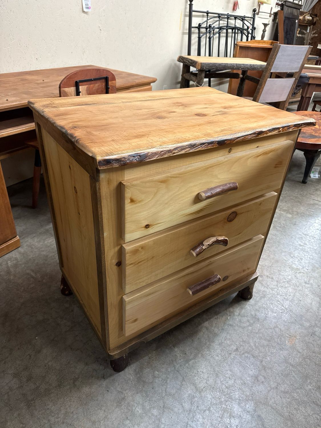 3 Drawer Pine Chest