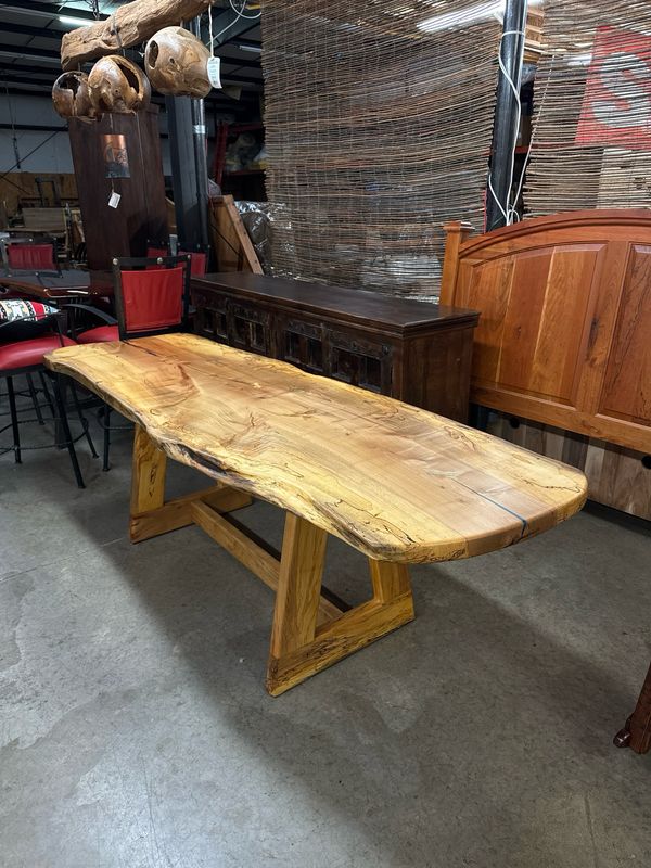 Maple Live Edge Dining Table