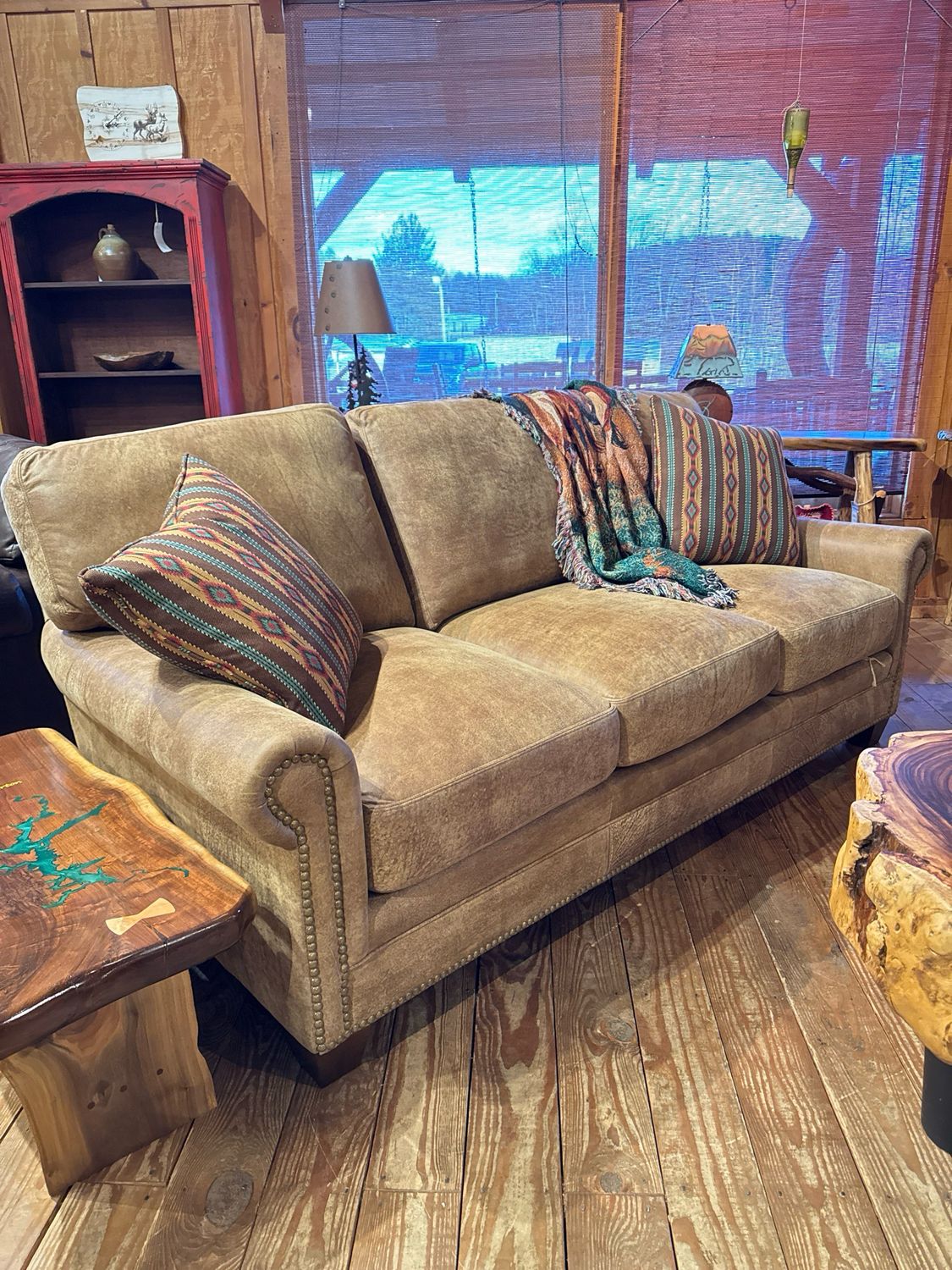 Stallone Rawhide King Hickory Sofa