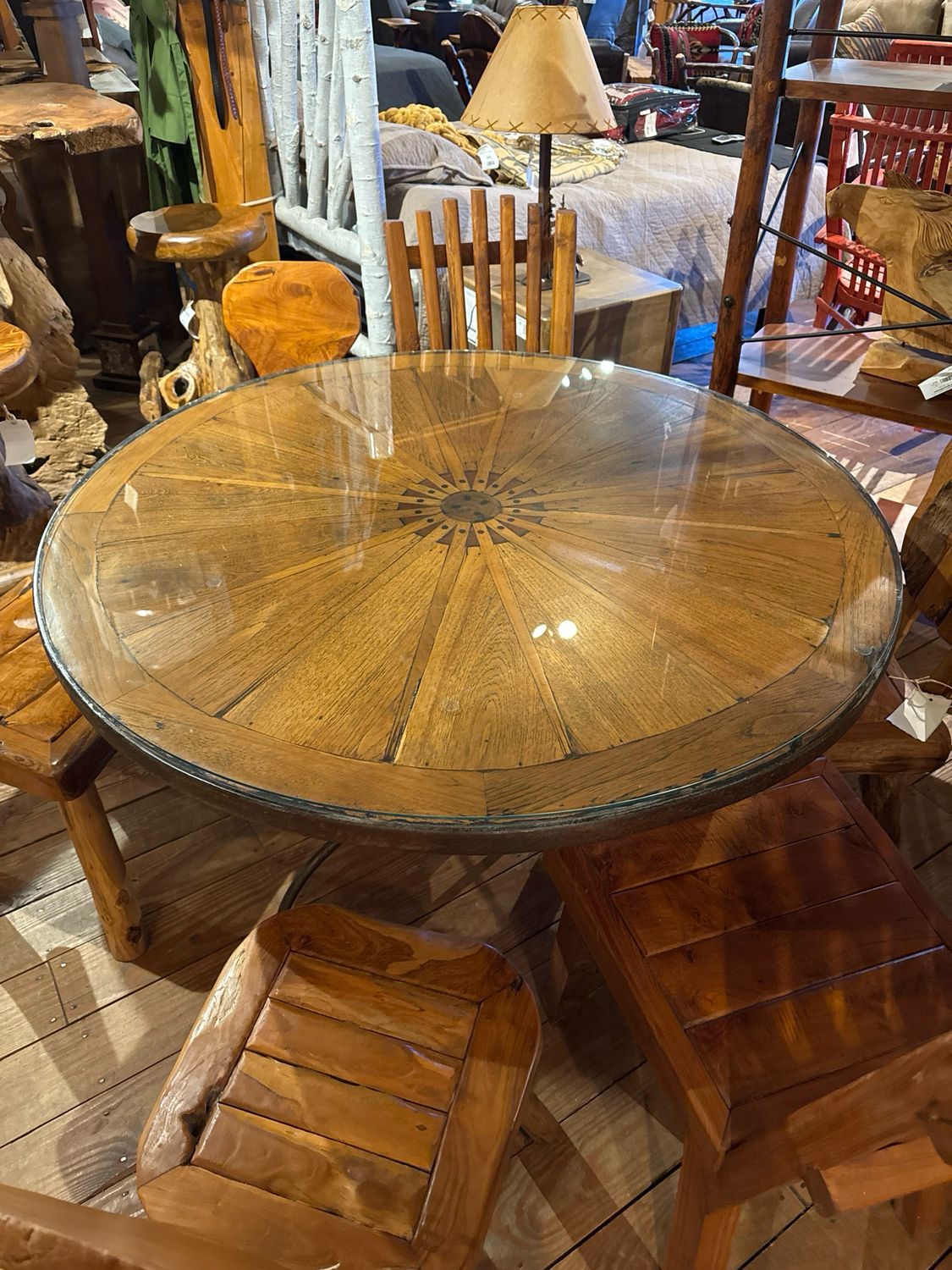 Teak Wheel Table