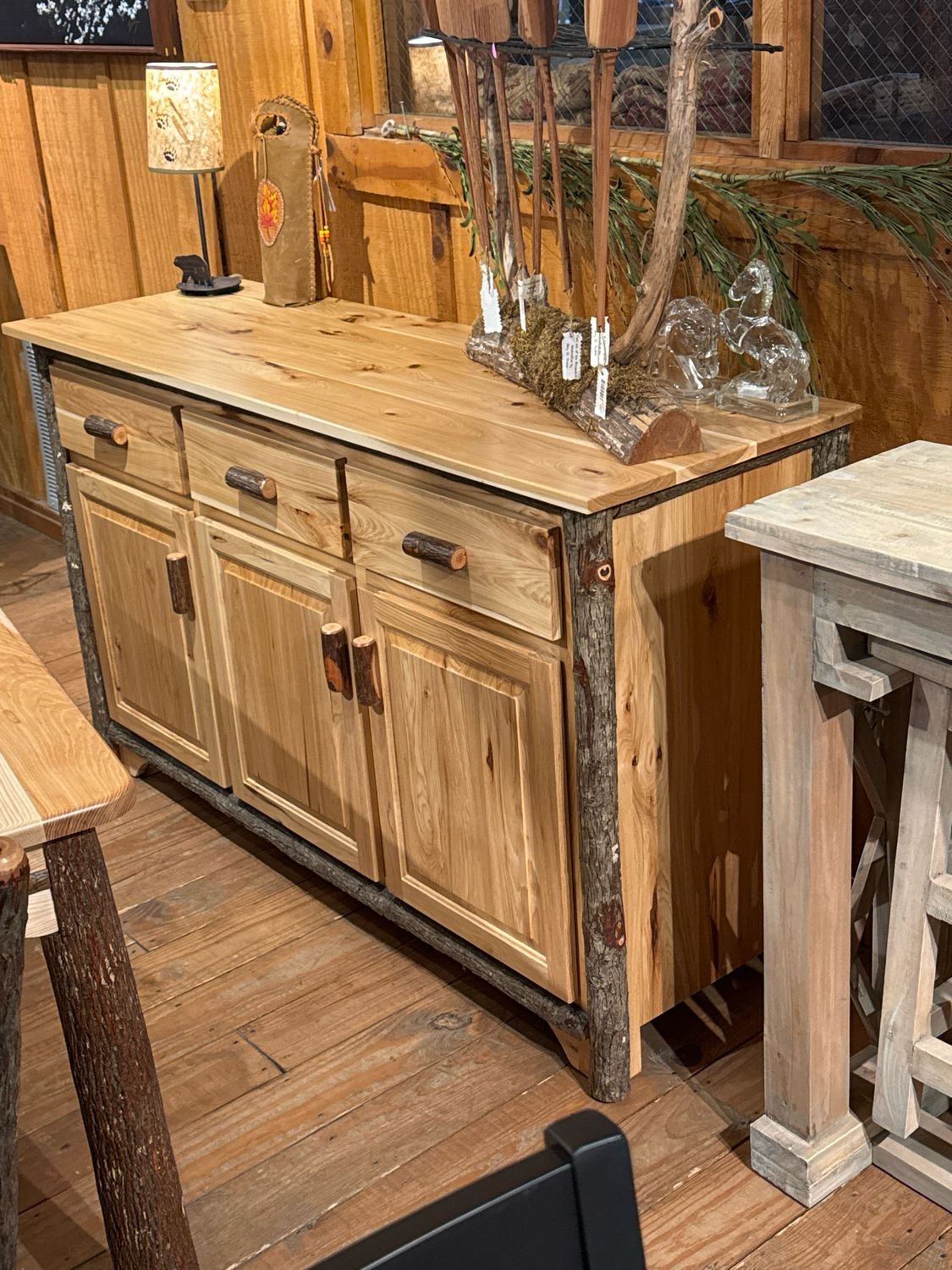 Hickory Buffet 3 Door 3 Drawer 61”